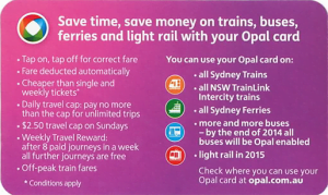 Opal card - save time, save money